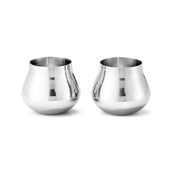 Sky snapseglas 8 cl 2-pak - Rustfrit stål - Georg Jensen