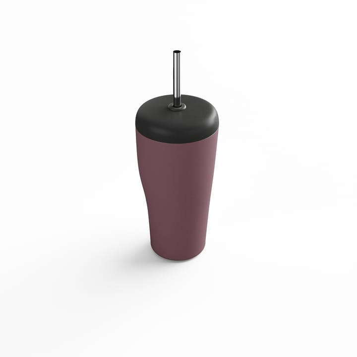 Sky termokop med sugerør 40 cl, Pink Georg Jensen