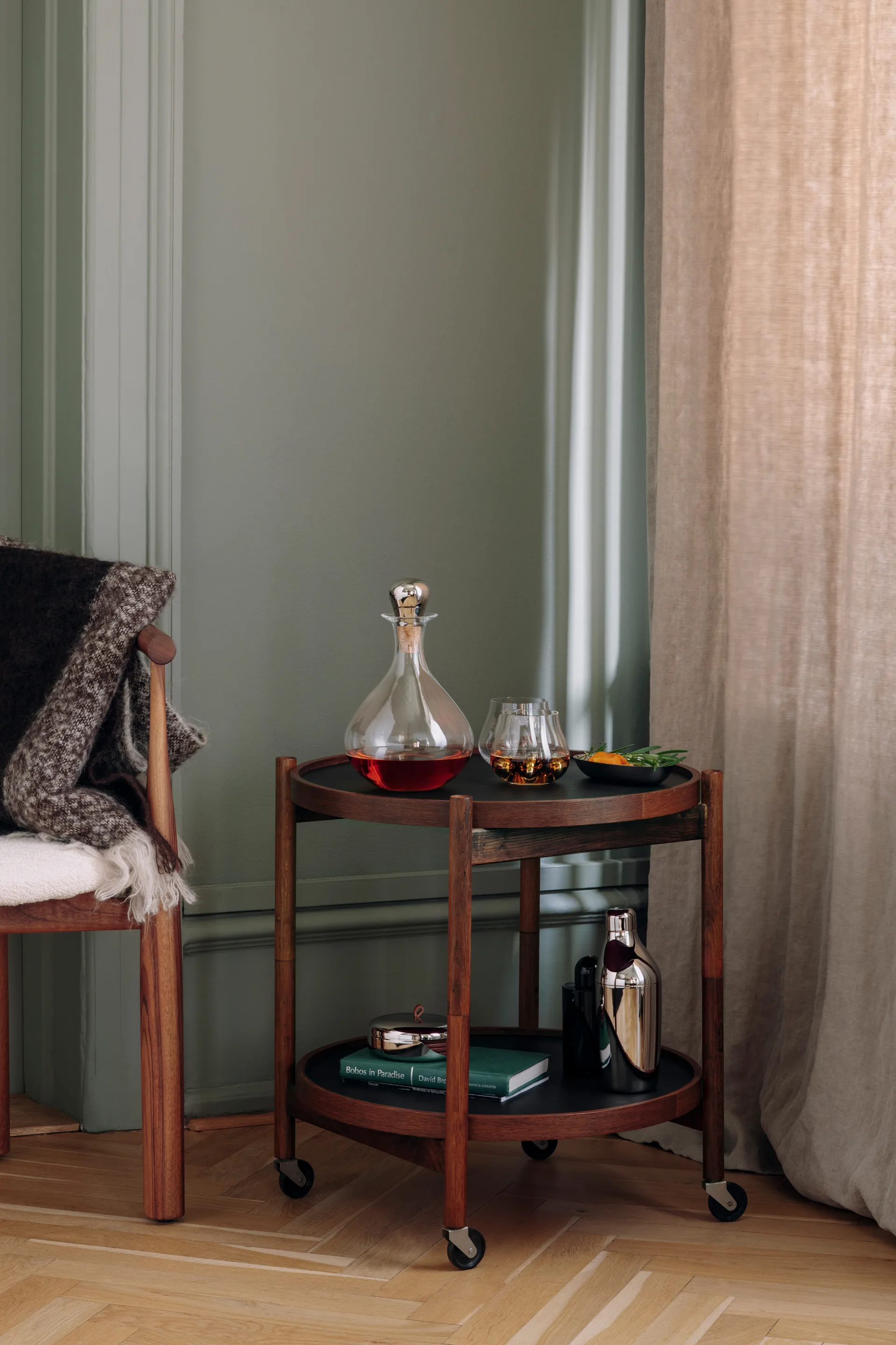 Sky vinkaraffel med kork 145 cl, Rustfrit stål Georg Jensen