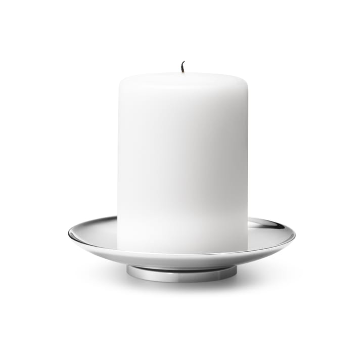 Tunes Pillar lysestage Ø12,2 cm, Rustfrit stål Georg Jensen