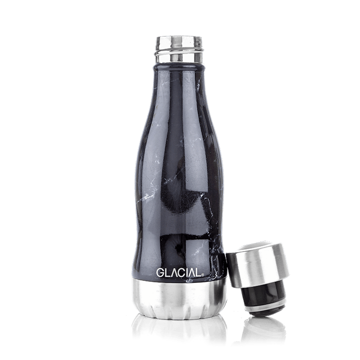 Glacial vandflaske 280 ml - Black marble - Glacial
