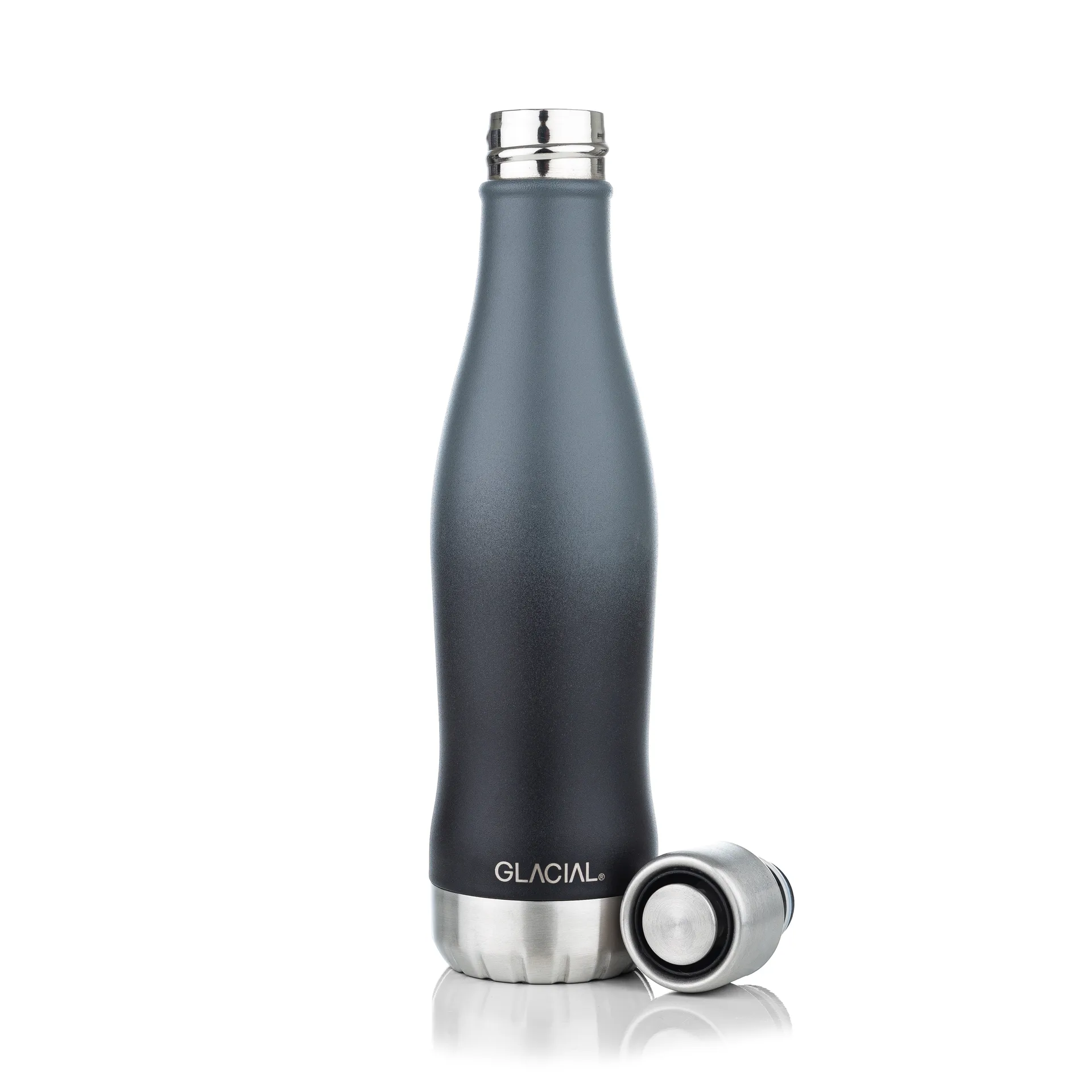Glacial vandflaske active 400 ml, Gray fade Glacial
