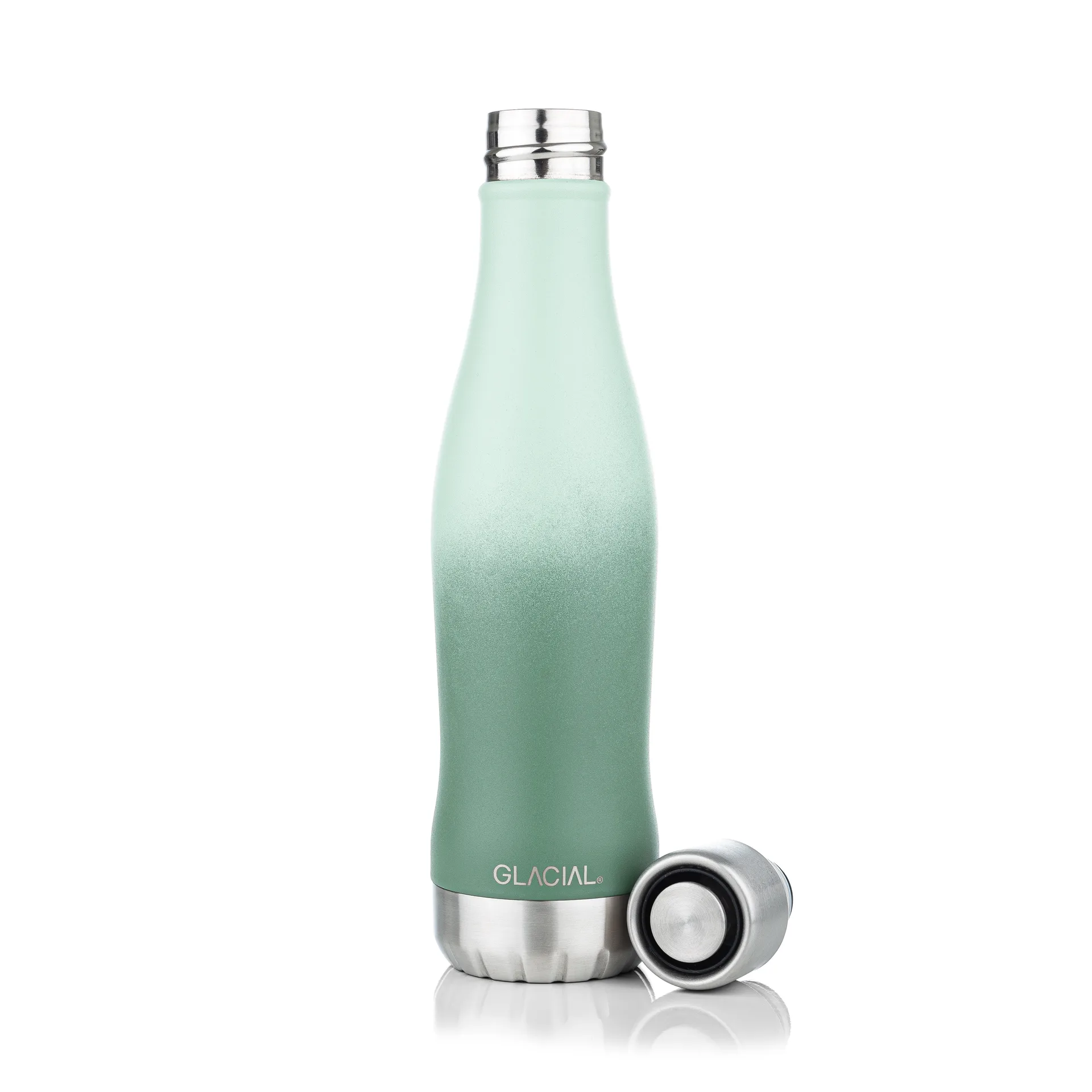 Glacial vandflaske active 400 ml, Green fade Glacial