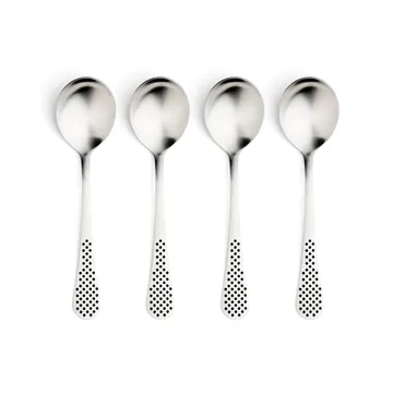 Classic supeske - Rustfrit stål, 18,4 cm, 4-pak - Global