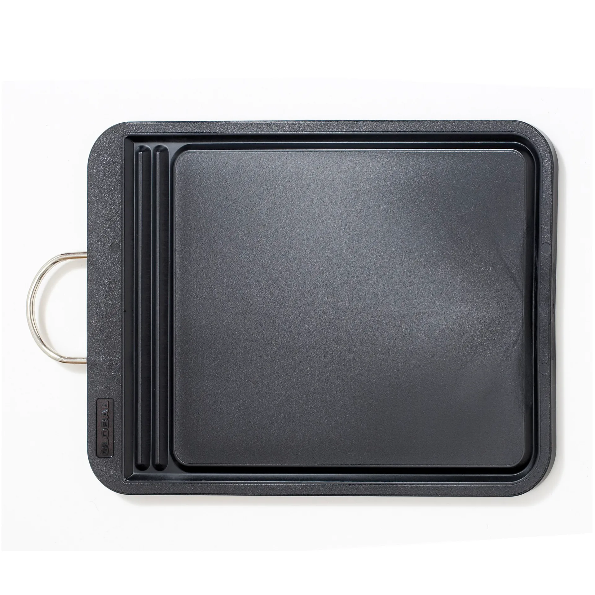 Global G-1005 skærebræt stort 26,5x36,5 cm, Sort plast Global