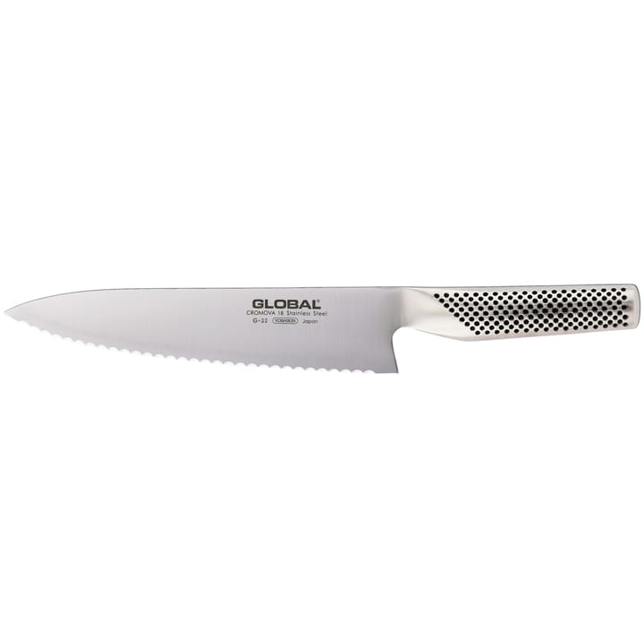 Global G-22R brødkniv 20 cm savtakket - Rustfrit stål - Global