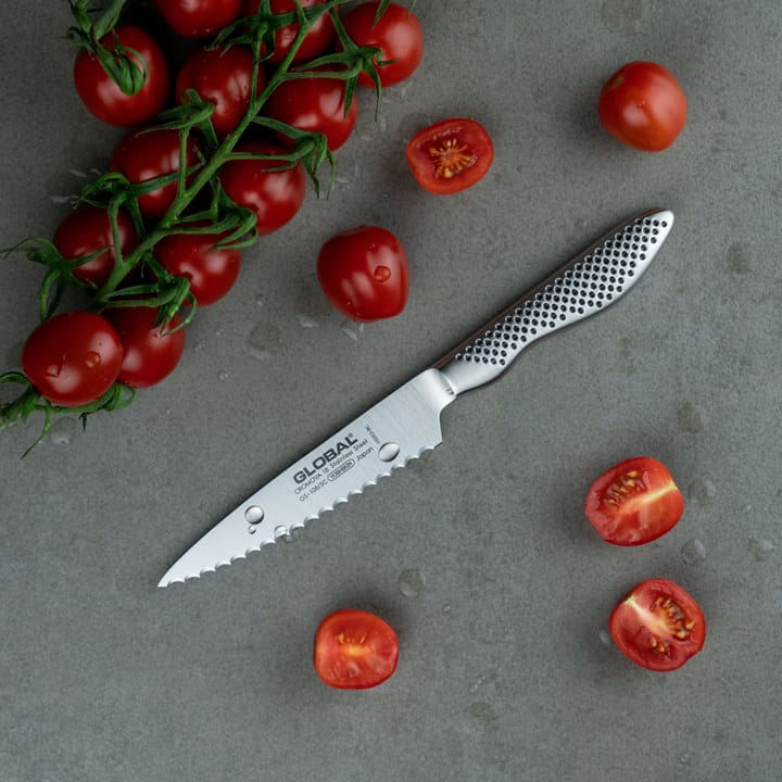 Global GS-108/SC altmuligkniv 11,5 cm tandet, Rustfrit stål Global