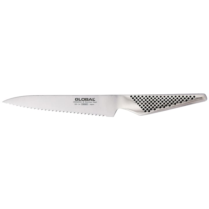 Global GS-14R universalkniv 15 cm bølgetandet - Rustfrit stål - Global