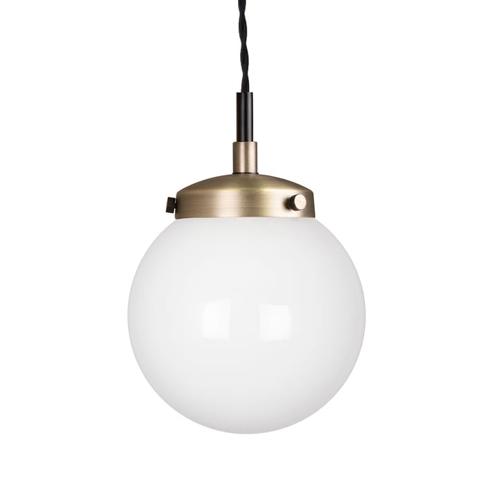 Alley pendel mini - antikmessing/hvid - Globen Lighting