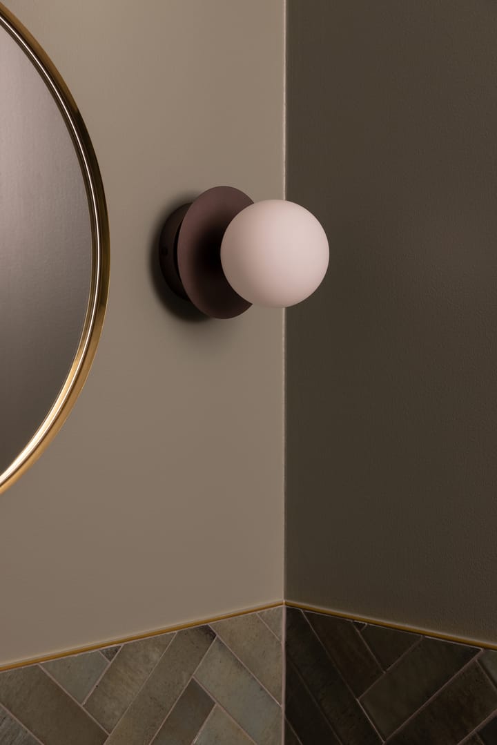 Art Deco loftlampe, Bronze-hvid Globen Lighting