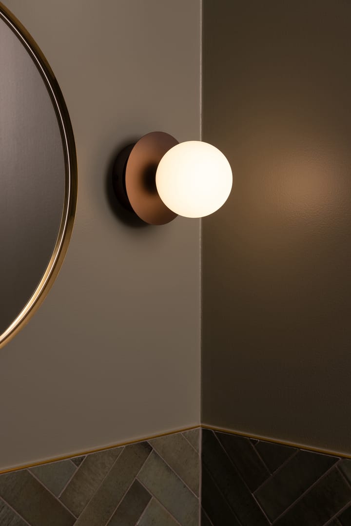 Art Deco loftlampe, Bronze-hvid Globen Lighting