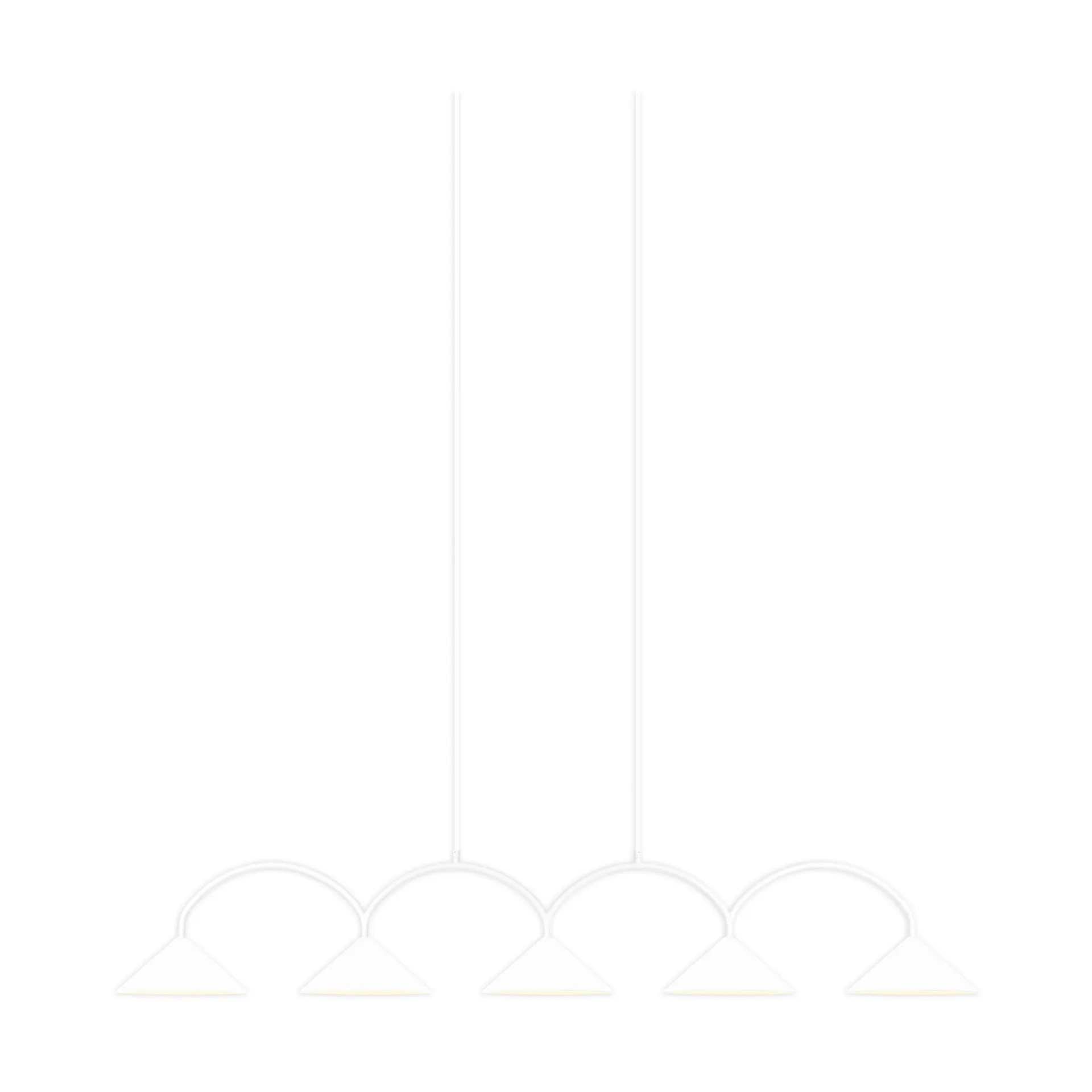 Curve pendel 5, Hvid Globen Lighting