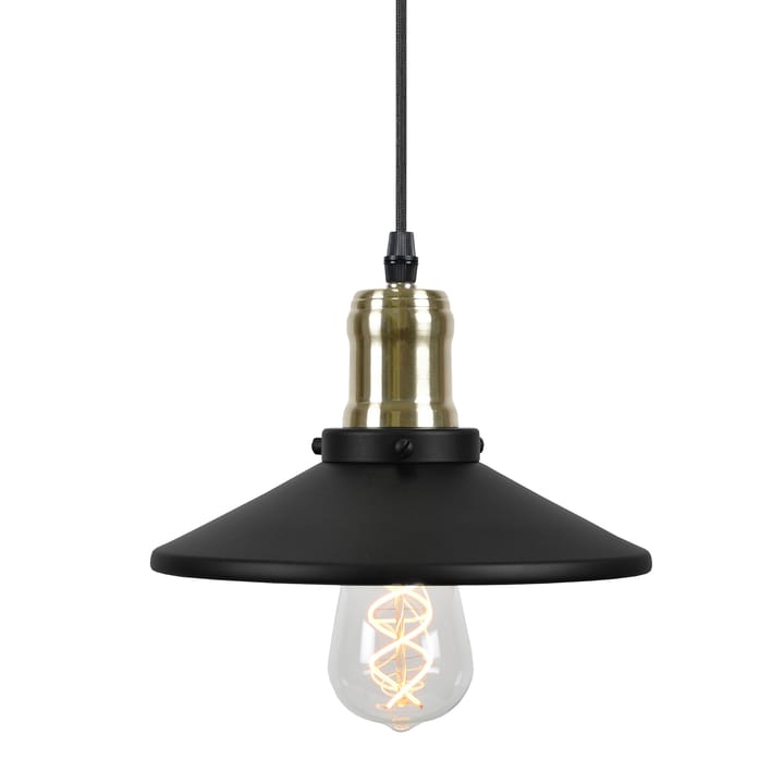 Disc pendel lampe mini - Matte black-brushed brass - Globen Lighting