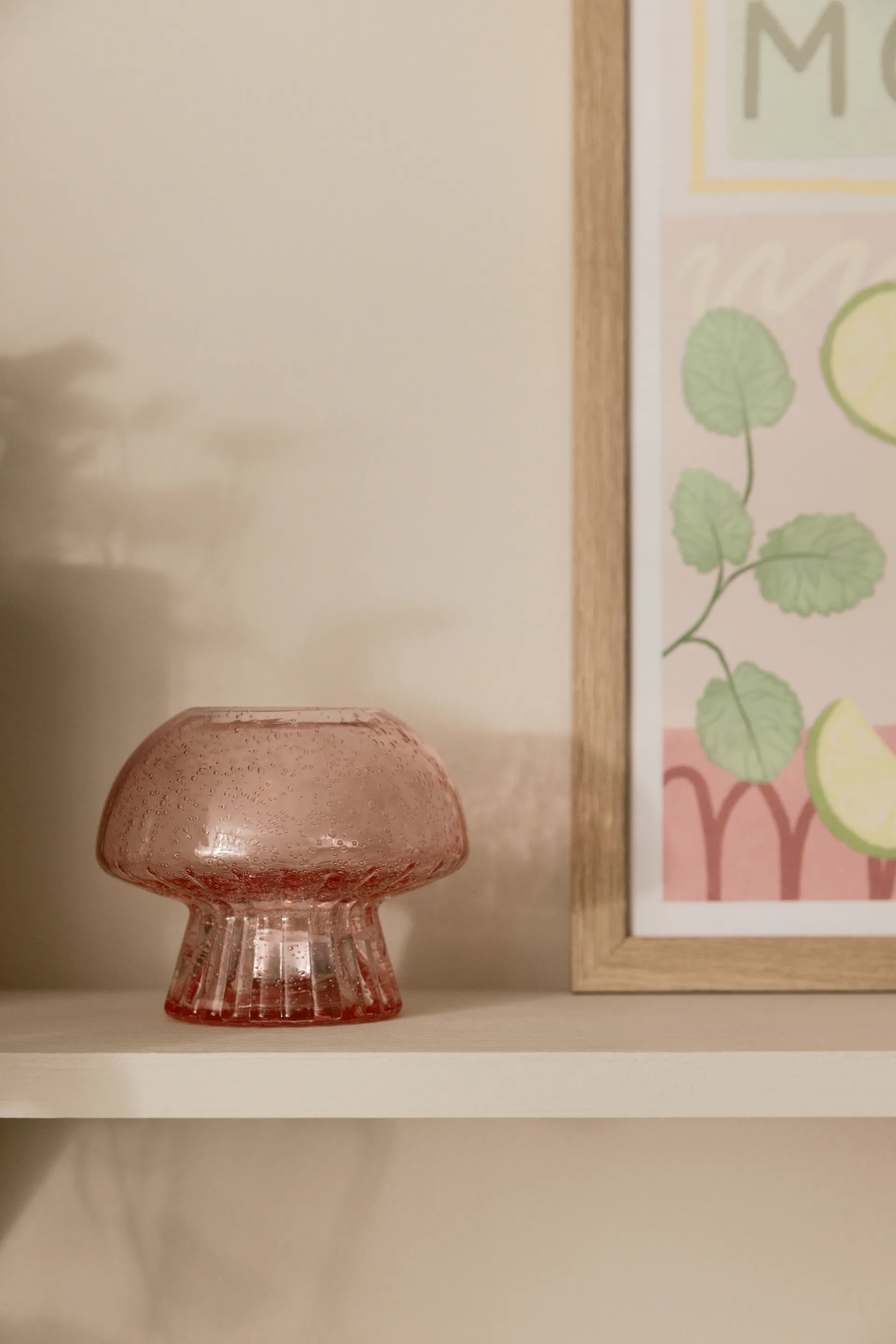 Fungo 12 fyrfadsstage Special Edition, Pink Globen Lighting