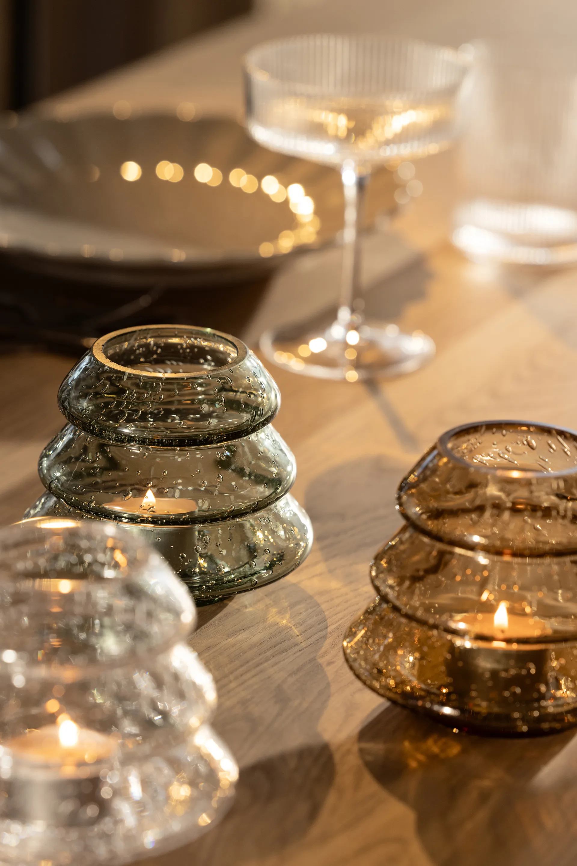 Gran 12 fyrfadsstage, Grøn Globen Lighting