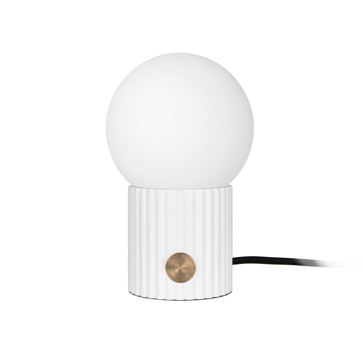 Globen Lighting Hubble bordlampe Ø15 cm Hvid | Skandinavisk Design | Bordlamper | Hvid