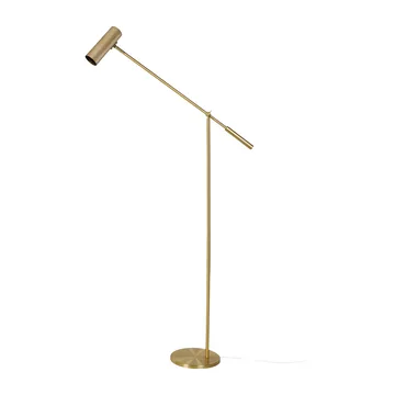 Hubble gulvlampe - Børstet messing - Globen Lighting