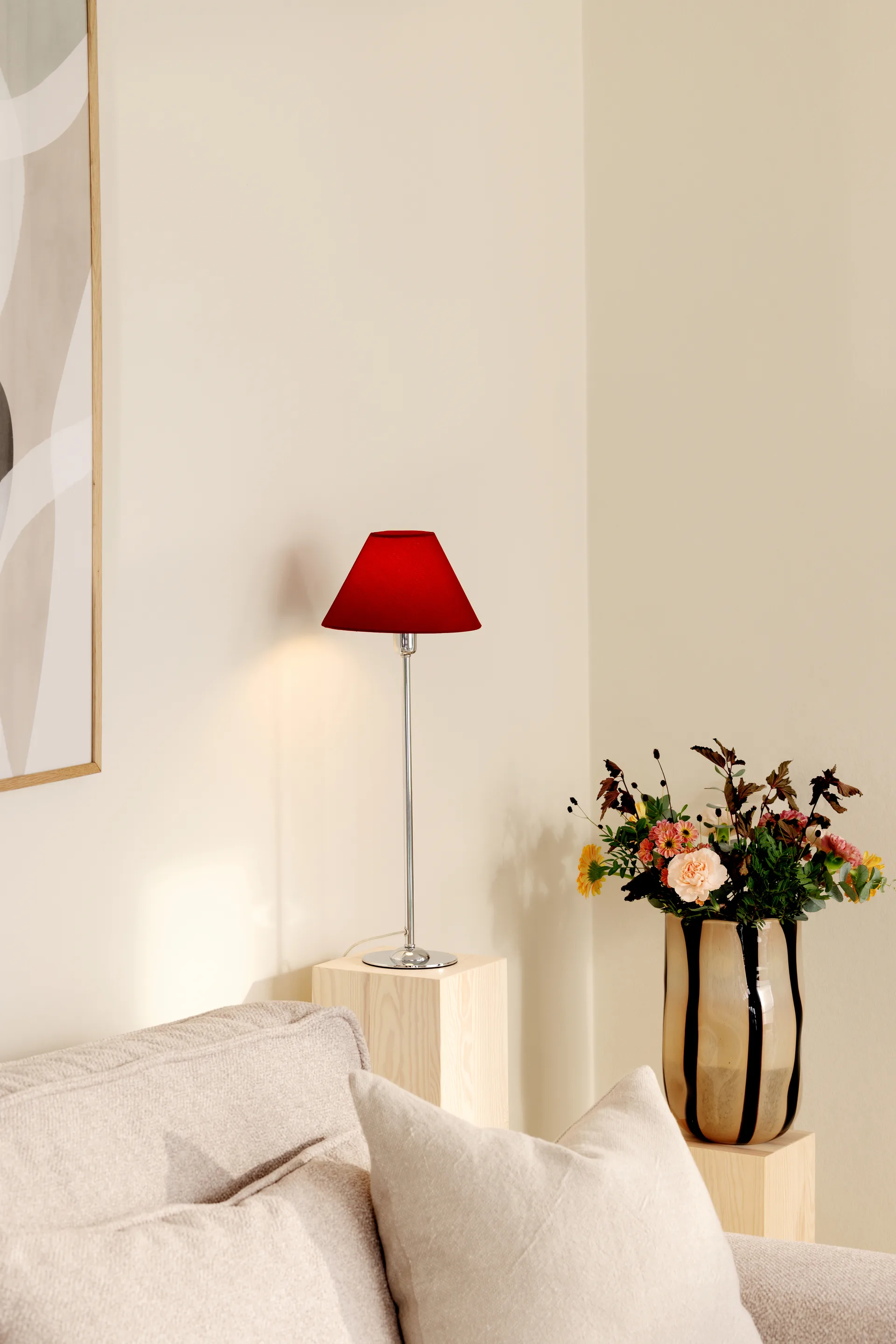 Iris 20 lampeskærm, Burgundy Globen Lighting