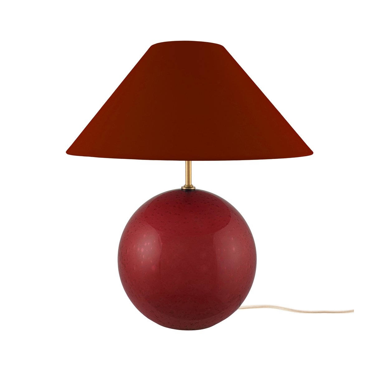 Globen Lighting Iris 35 bordlampe 39 cm Burgundy | Skandinavisk Design | Bordlamper | Rød