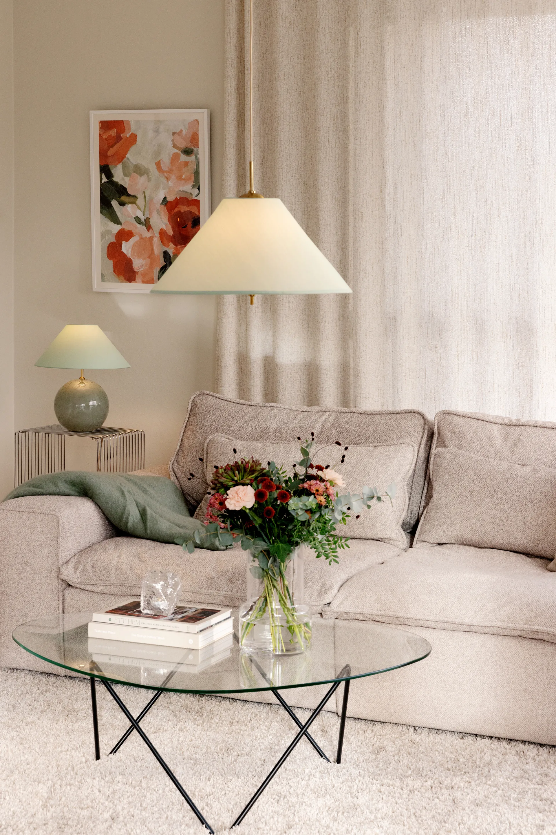 Iris pendel 50, Grøn Globen Lighting