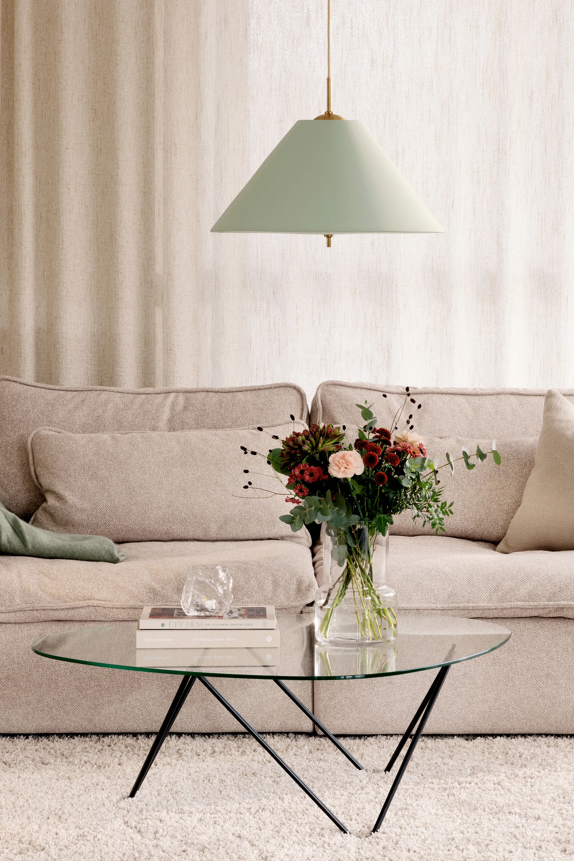 Iris pendel 50, Grøn Globen Lighting