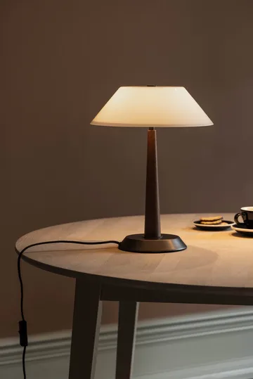 Ligna bordlampe - Brunbejdset, Ø29x39,2 cm - Globen Lighting