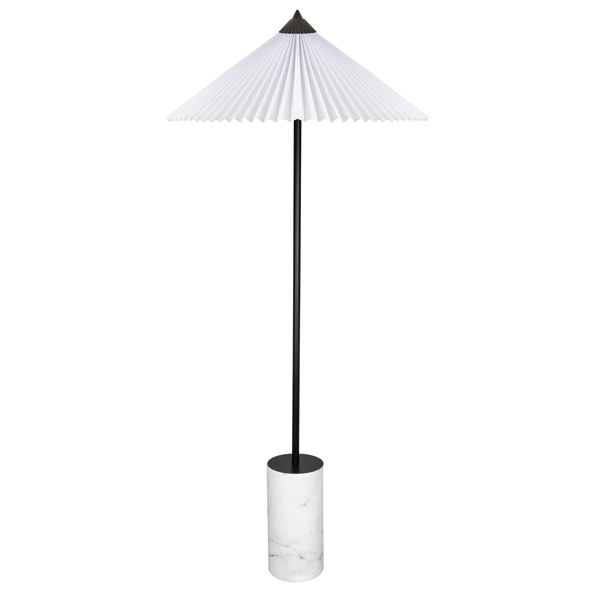 Matisse gulvlampe 150 cm, Sort/Hvid Globen Lighting