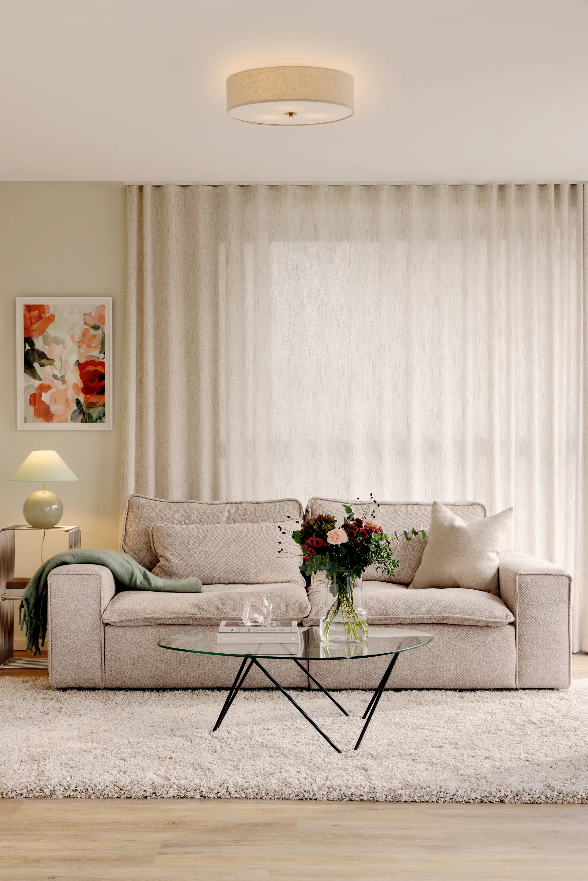 Noah 35 loftlampe, Beige Globen Lighting