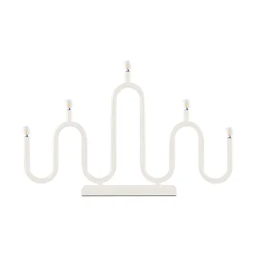 Noel 5 adventslysestage - Elfenbenshvid - Globen Lighting