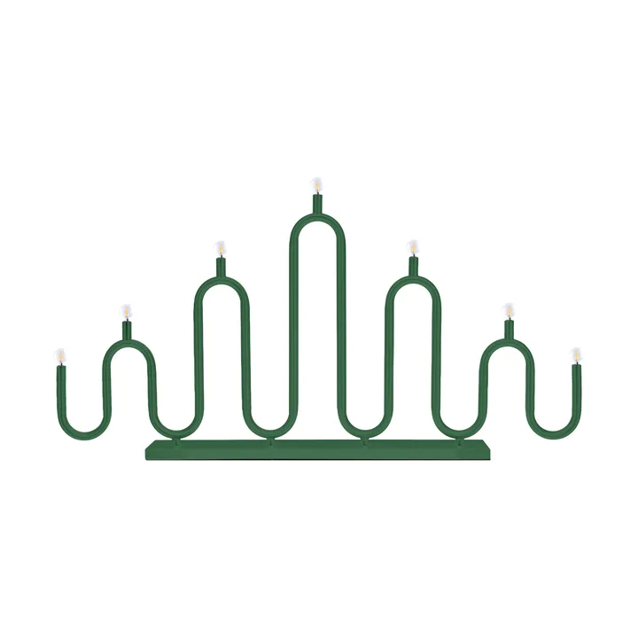 Noel 7 adventslysestage - Grøn - Globen Lighting