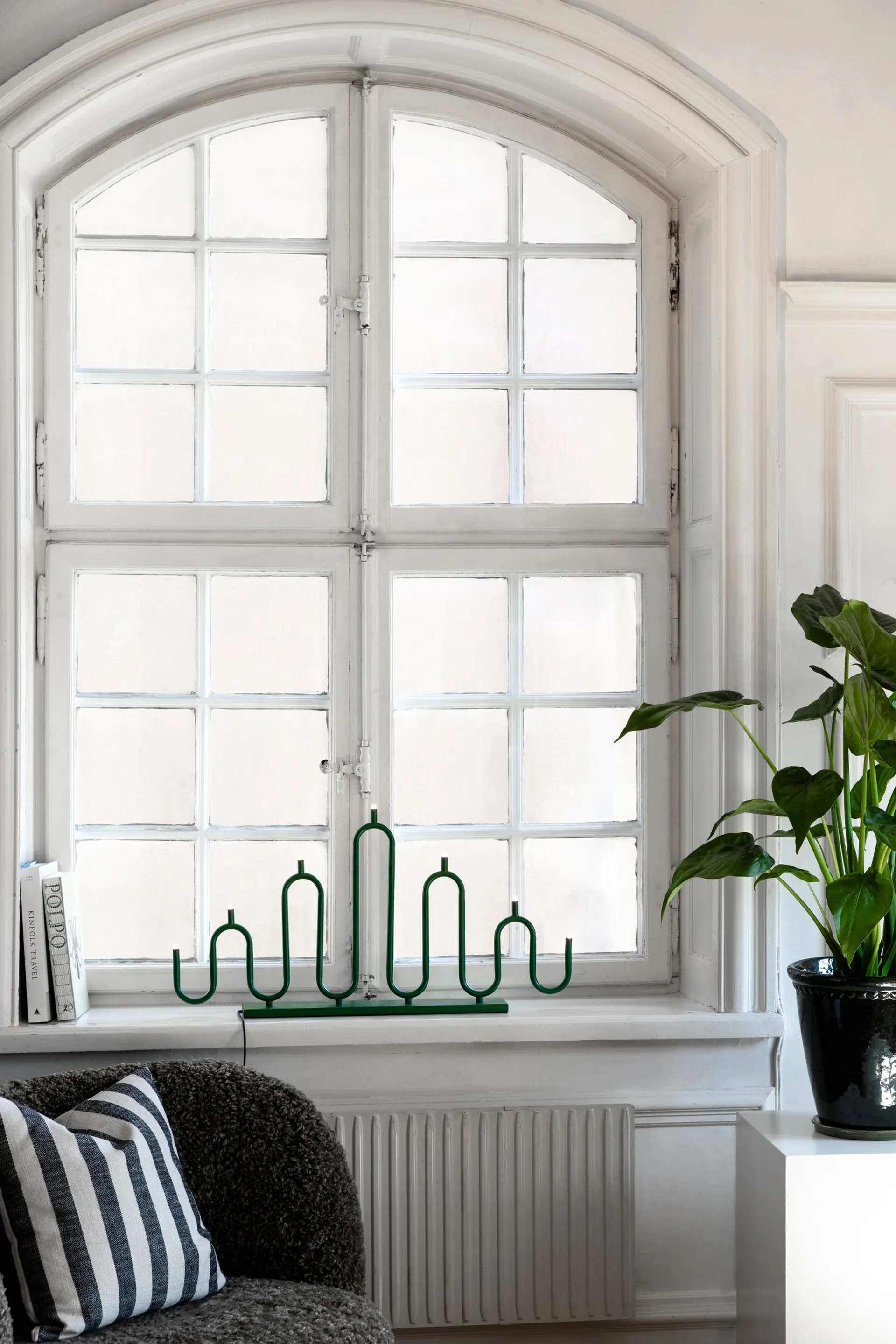 Noel 7 adventslysestage, Grøn Globen Lighting