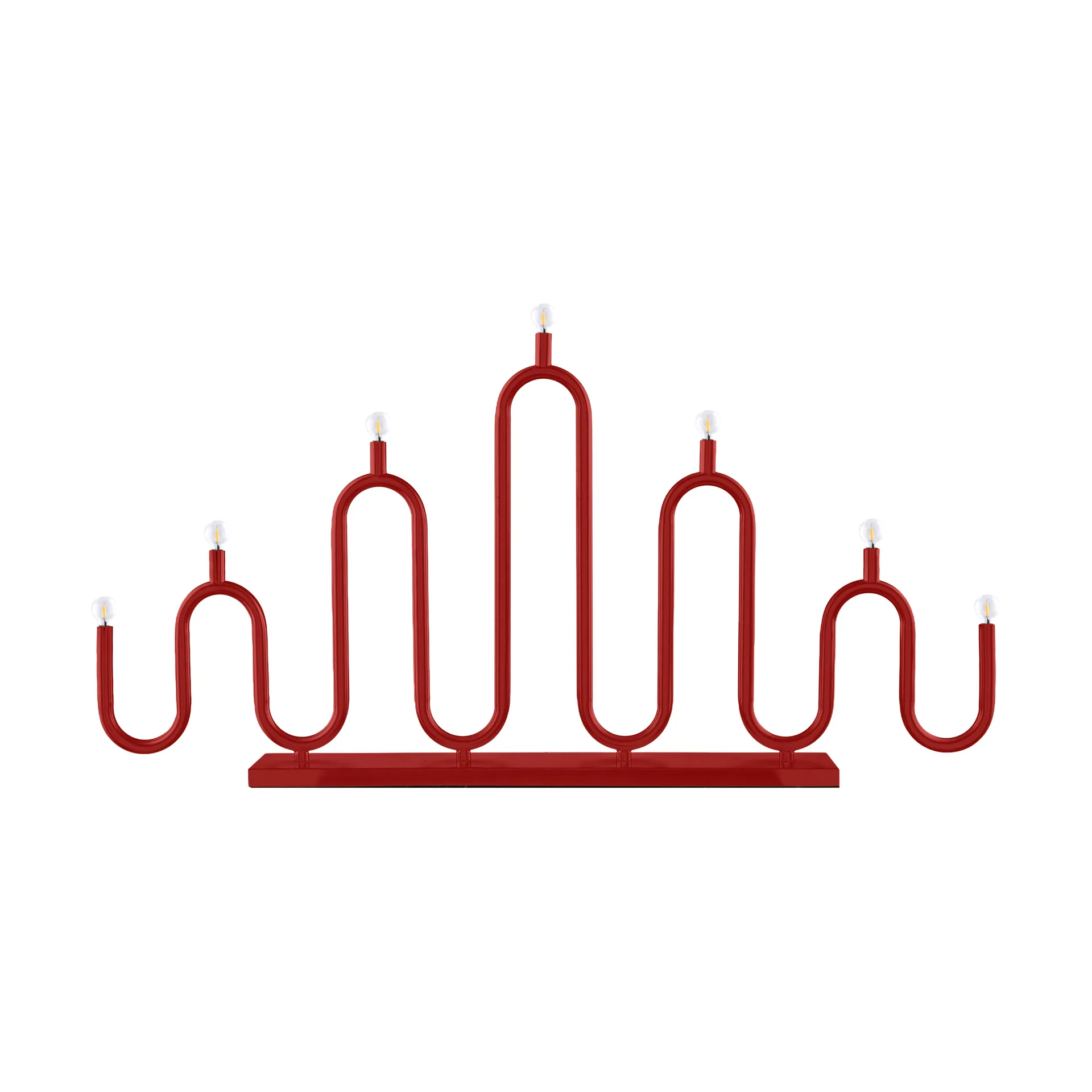 Noel 7 adventslysestage, Rød Globen Lighting