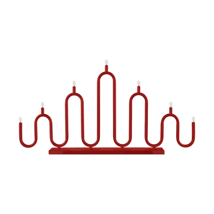 Noel 7 adventslysestage - Rød - Globen Lighting