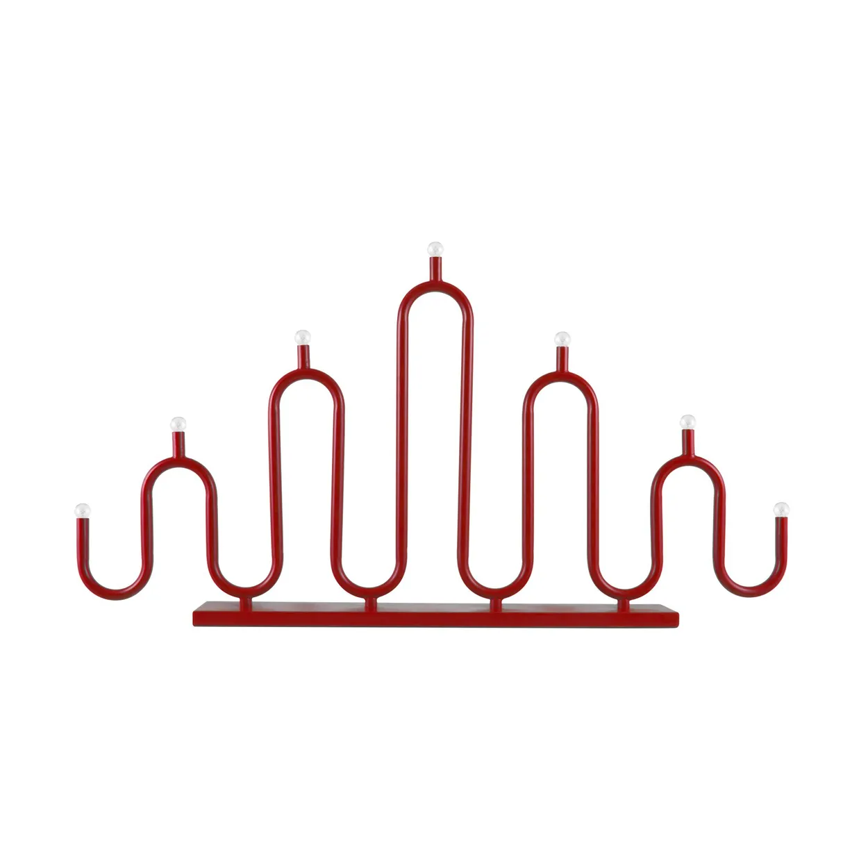 Globen Lighting Noel 7 adventslysestage Rød