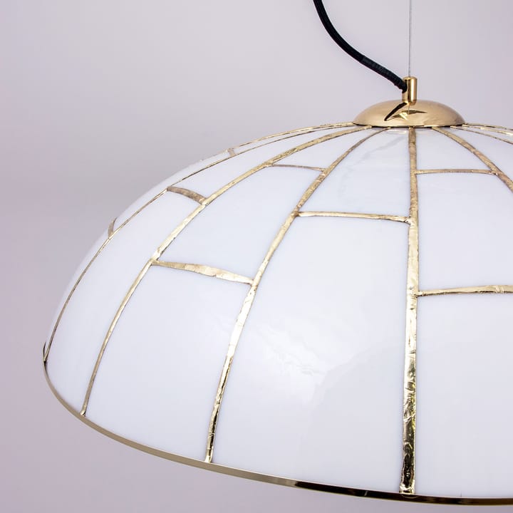 Ombrello pendel Ø60 cm hvidt glas - Messing - Globen Lighting