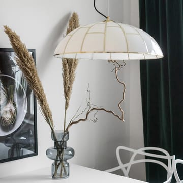 Ombrello pendel Ø60 cm hvidt glas - Messing - Globen Lighting