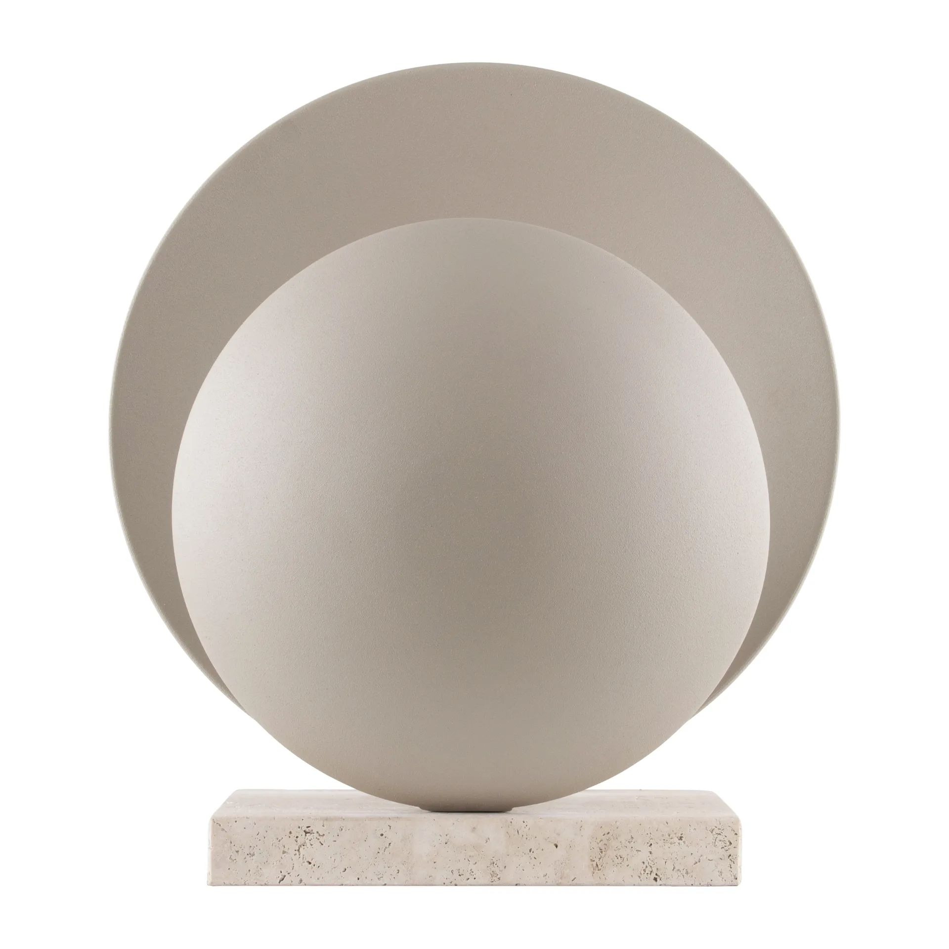 Orbit bordlampe, Beige/Travertin Globen Lighting