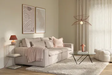 Ray loftslampe Ø70 cm - Støvetrosa - Globen Lighting