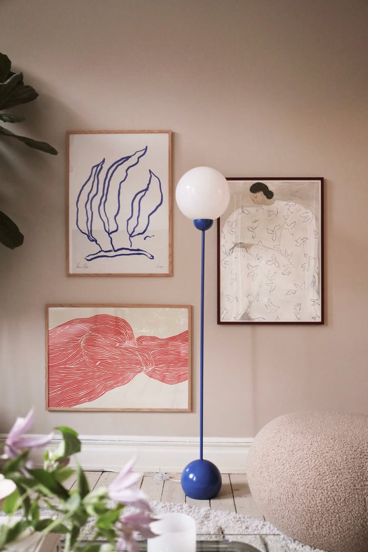 Ripley gulvlampe, Blå Globen Lighting
