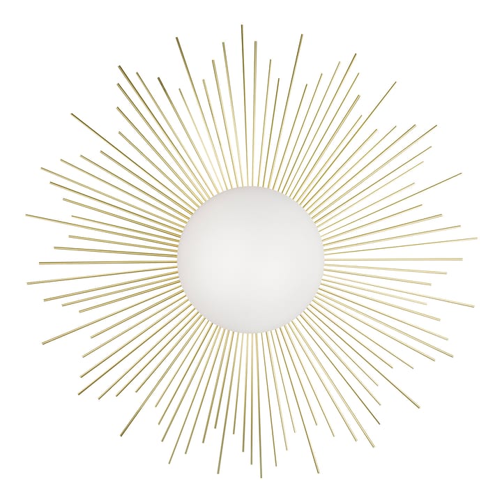 Soleil plafond/væglampe Ø56 cm - Børstet messing - Globen Lighting