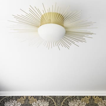 Soleil plafond/væglampe Ø56 cm - Børstet messing - Globen Lighting
