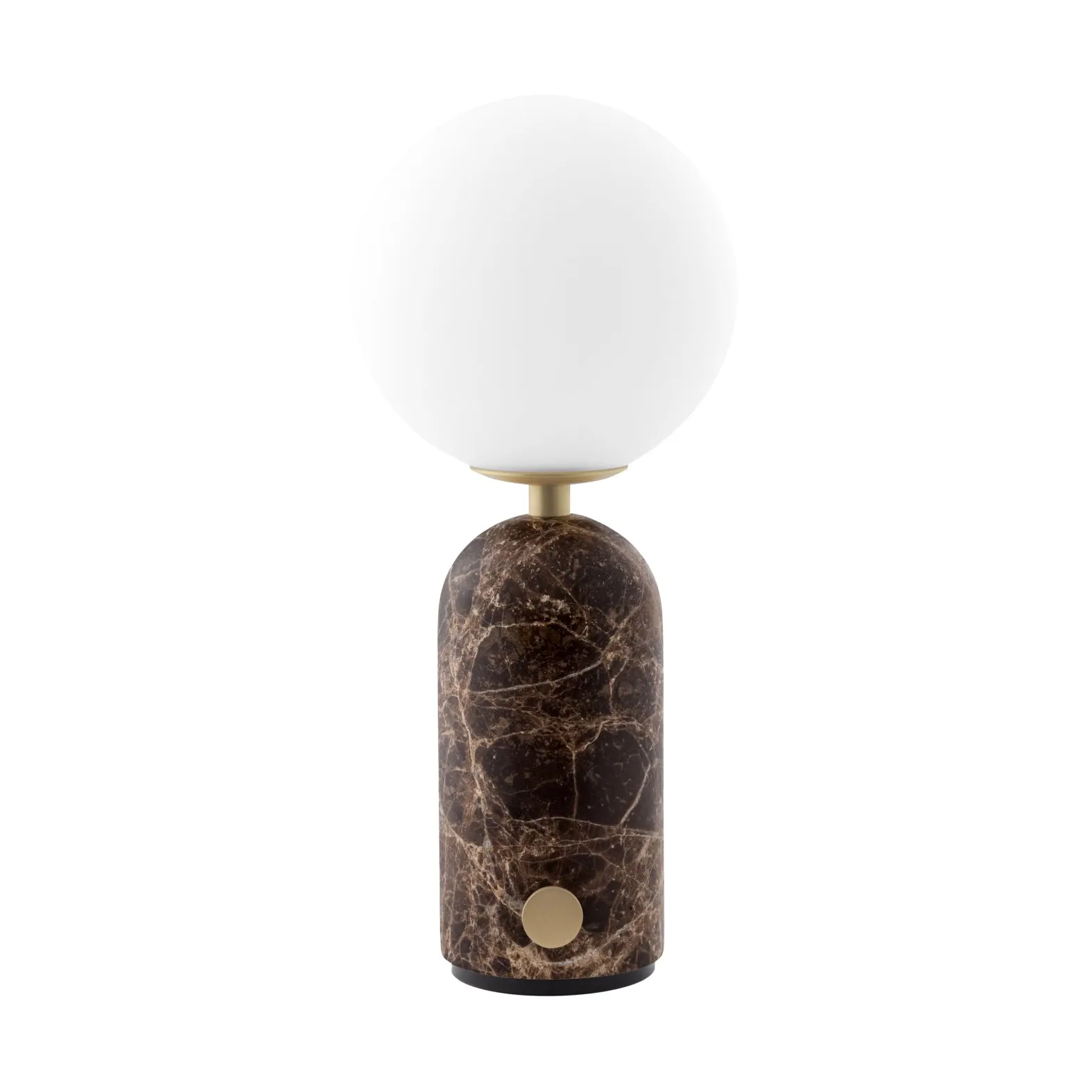 Globen Lighting Torrano bordlampe bærbar Brun marmor, 27,5 cm