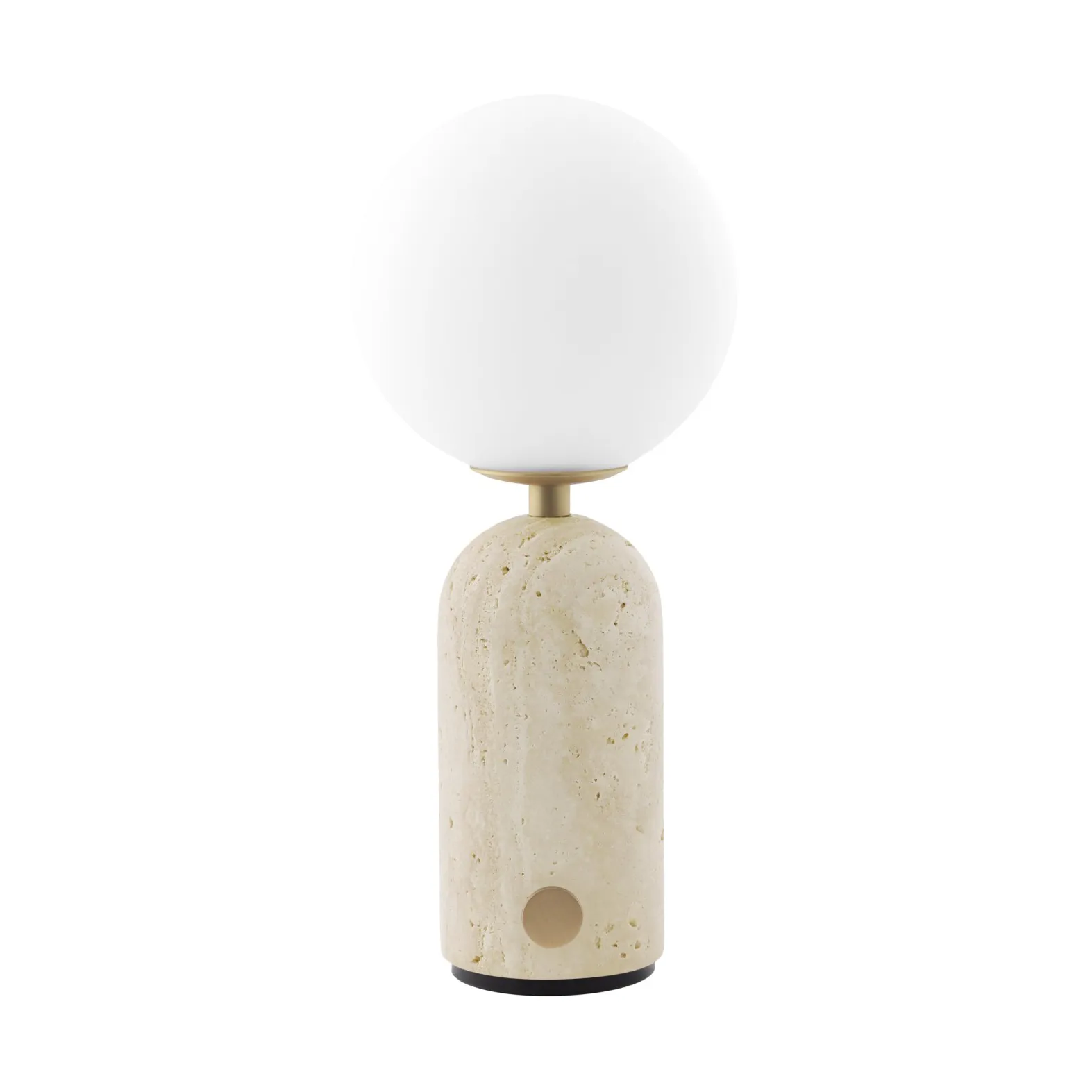 Torrano bordlampe portabel, Beige travertin Globen Lighting