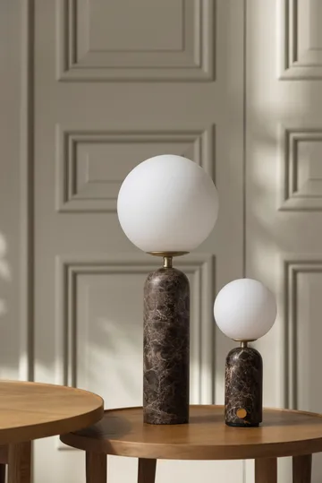 Torrano bordlampe portabel - Brun marmor - Globen Lighting