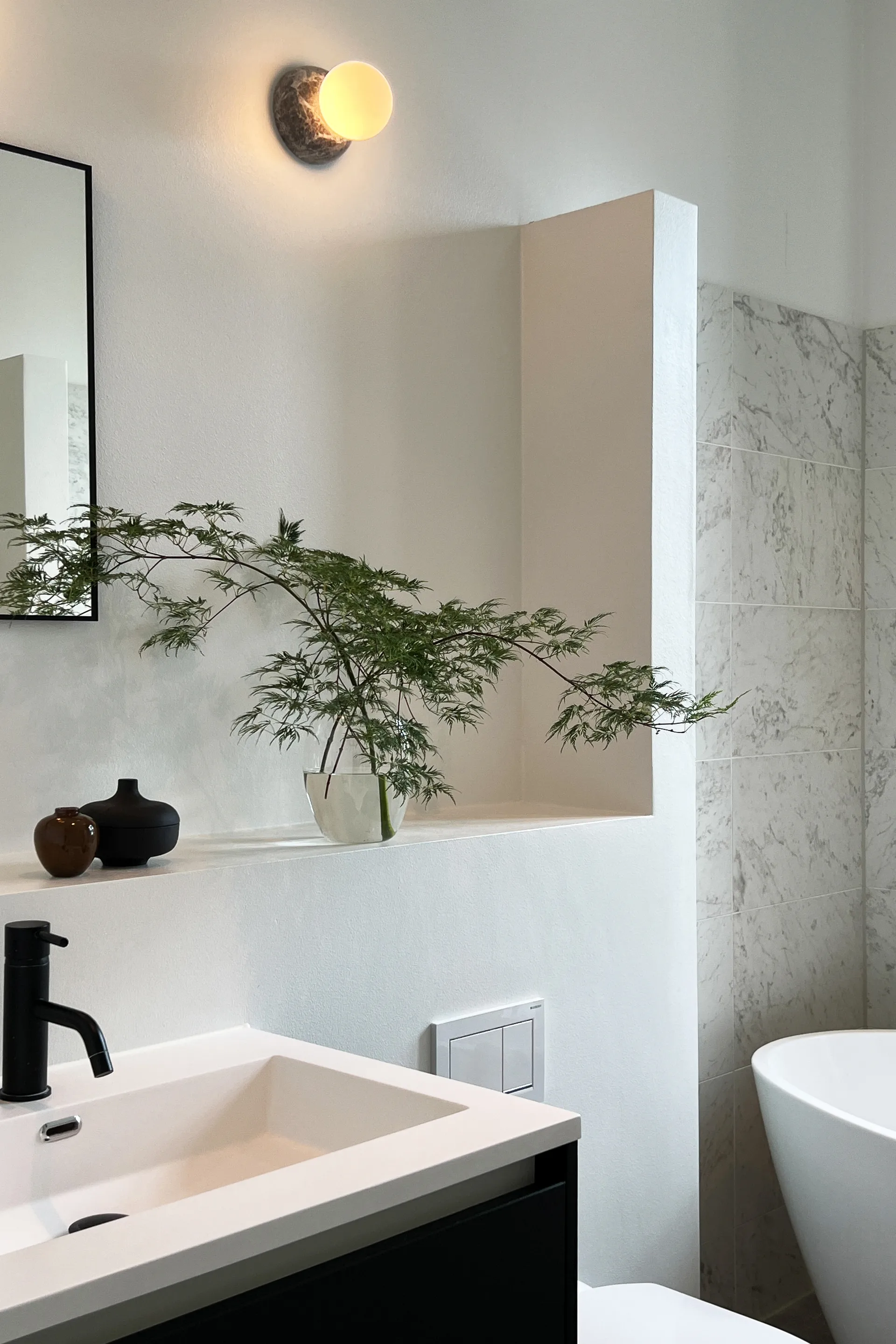 Torrano væglampe/plafond 13 cm, Grå Globen Lighting