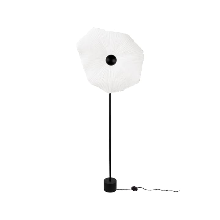 Tropez gulvlampe, natur, sort stel Globen Lighting