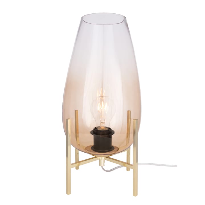 Tulip bordlampe brass - Amber - Globen Lighting