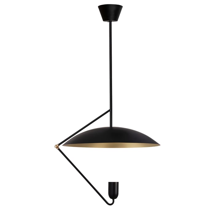 Undercover pendel 50 cm - Sort/Børstet messing - Globen Lighting