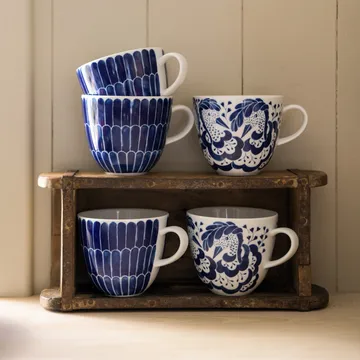 Selma jubilæums krus 41 cl - Blå - Götefors Porslin