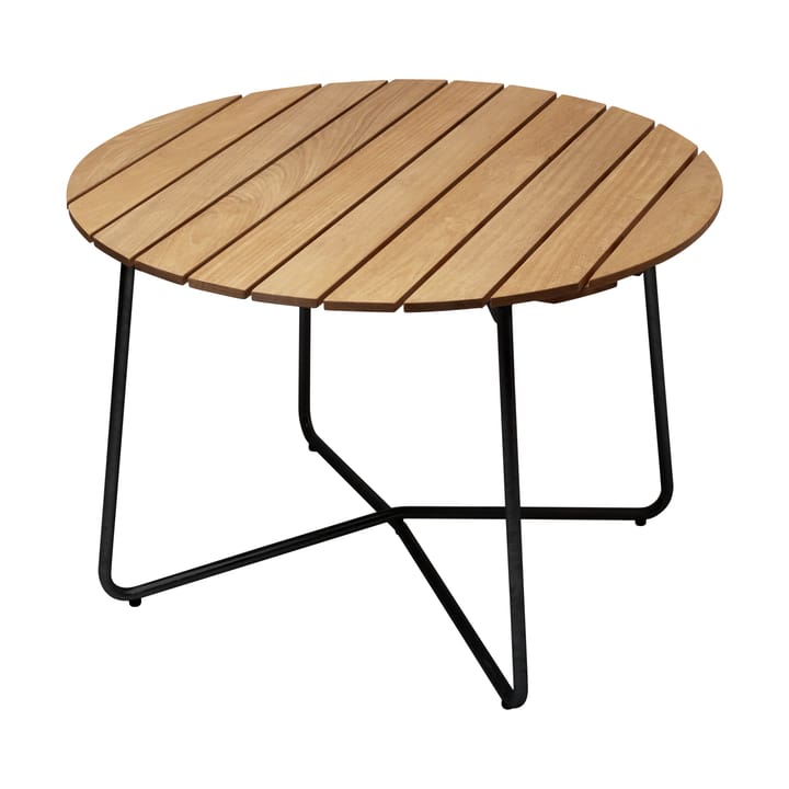 9A spisebord - Olieret eg-sort, Ø100 cm - Grythyttan Stålmöbler